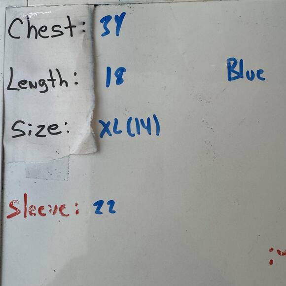 Old Navy Denim Jacket Girls XL 14 Blue Stretch Jean Trucker Button Front Pockets - Picture 11 of 12